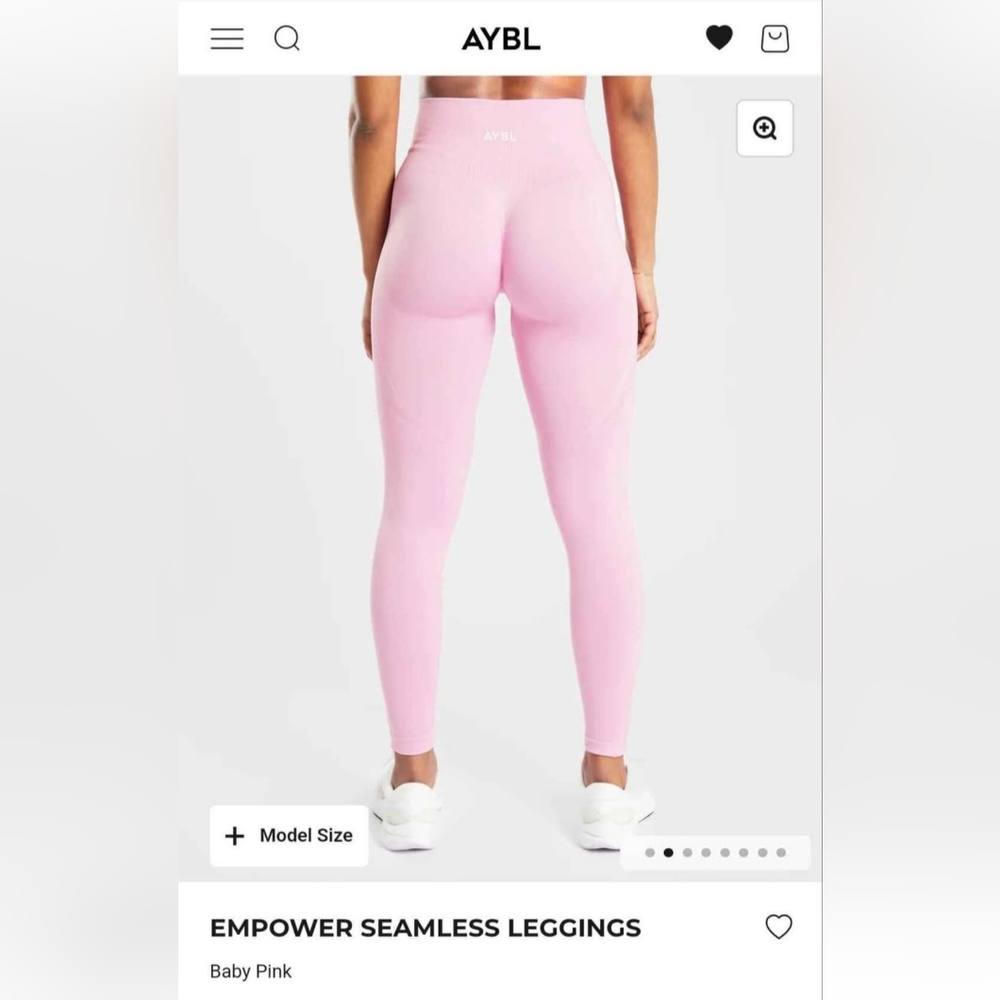 AYBL Pink High-Waisted Athletic Leggings